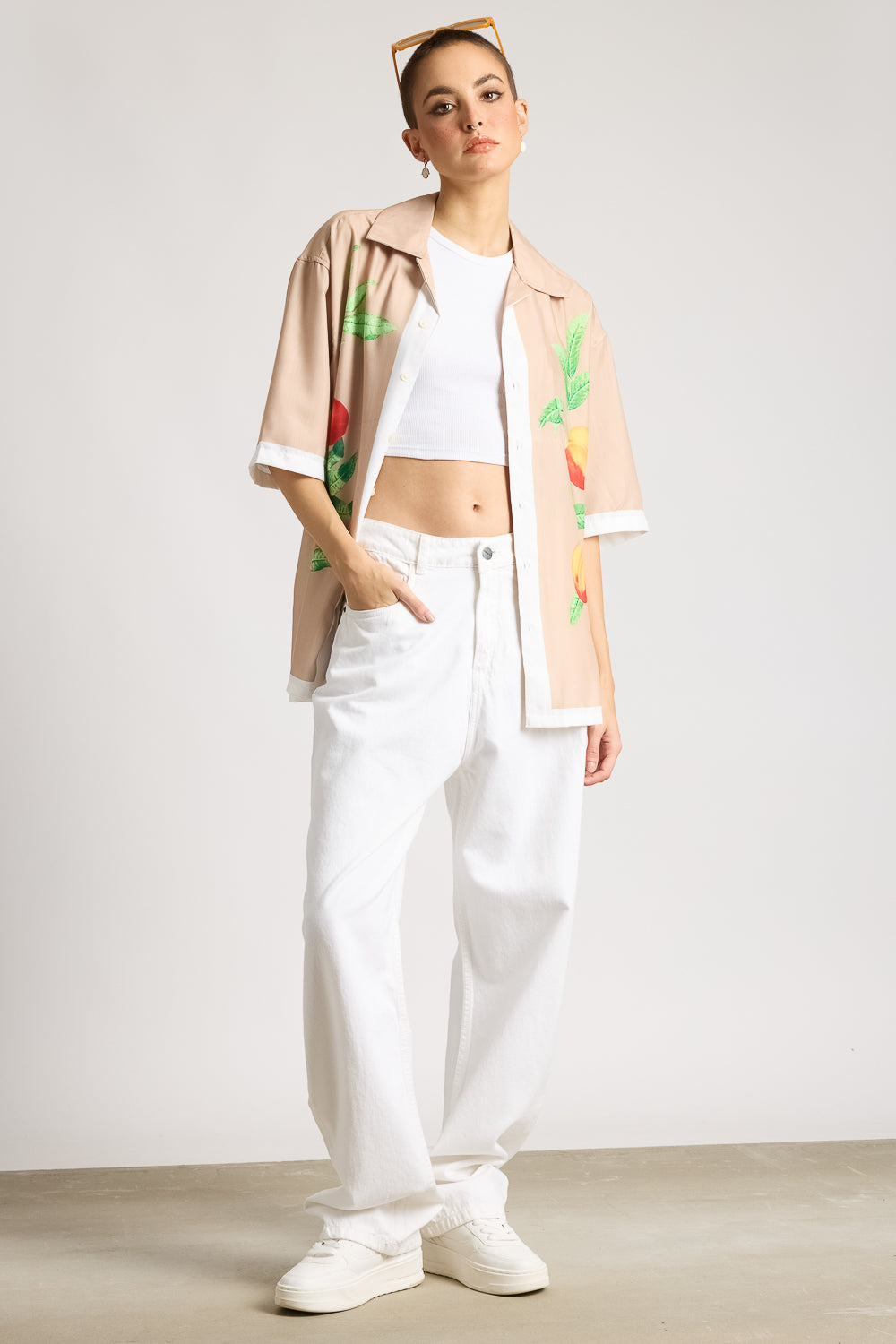 White Women's Straight Legged Jeans