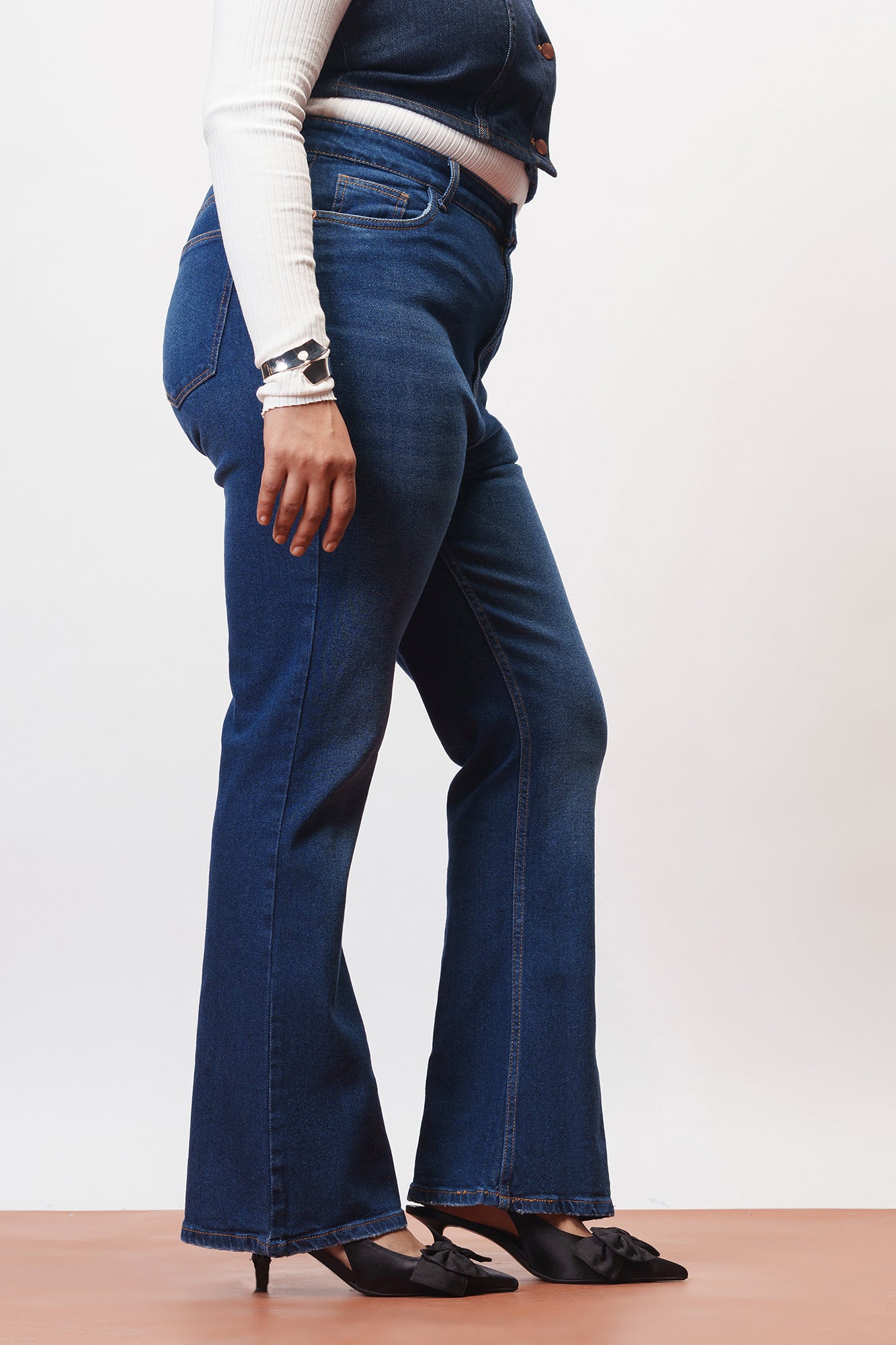 Curve Simply Blue Bootcut Jeans