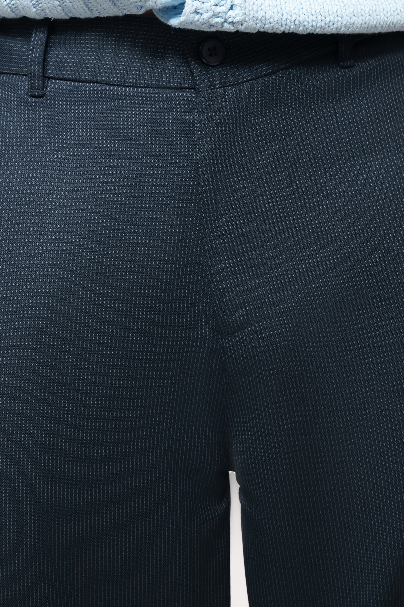 Super Navy Men's Straight Pinstripe Pants