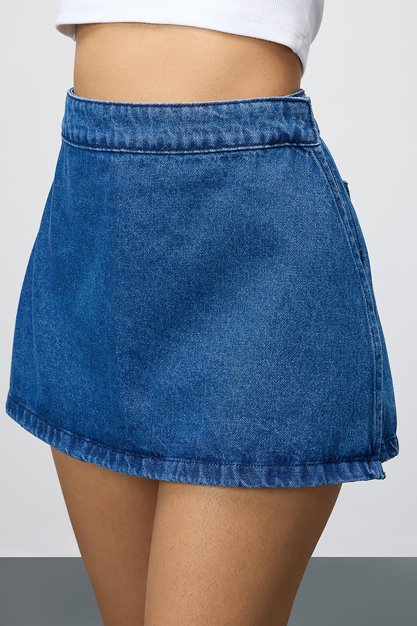Ultramarine Blue Women's Denim Skort