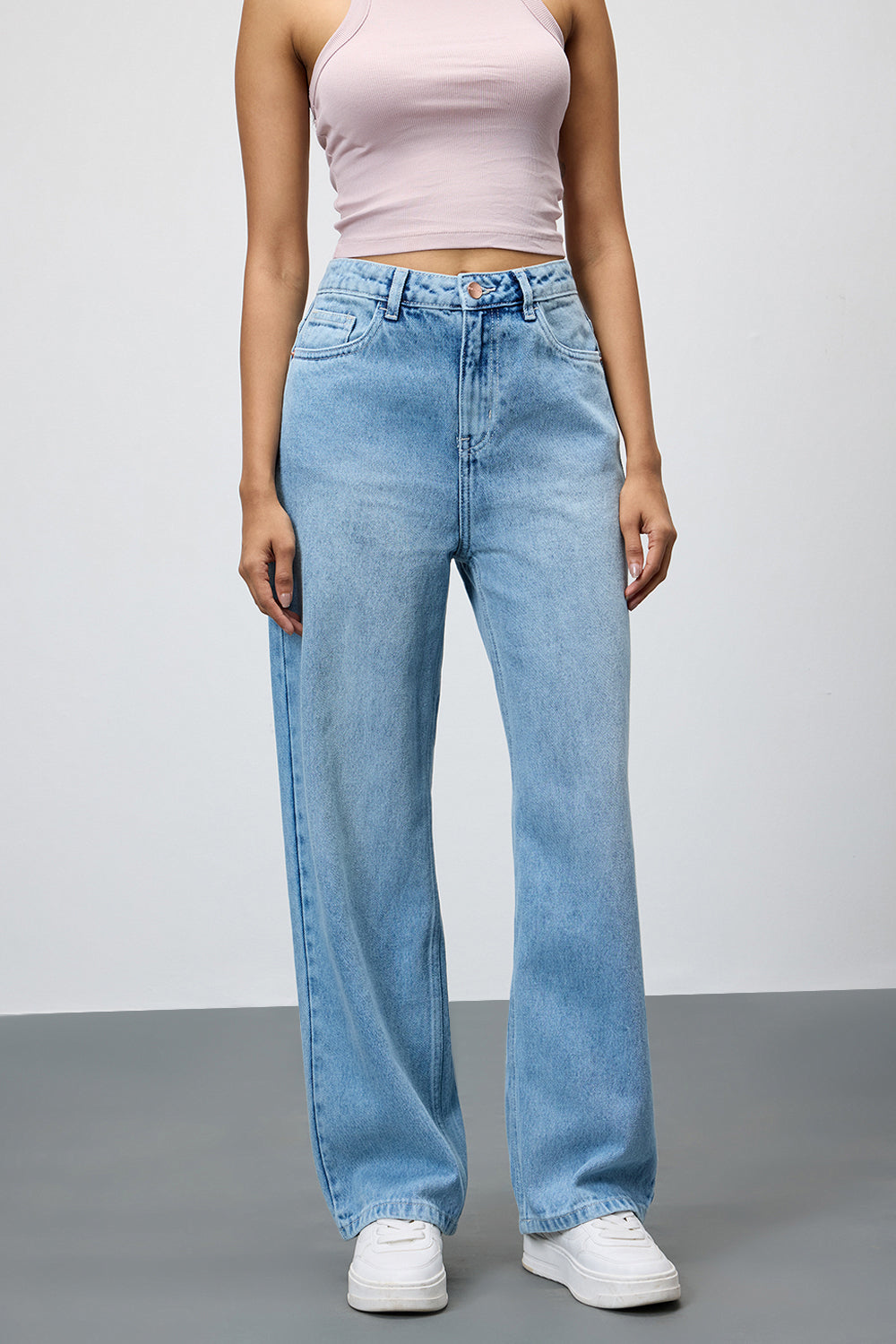 Periwinkle Blue Women's Straight Jeans