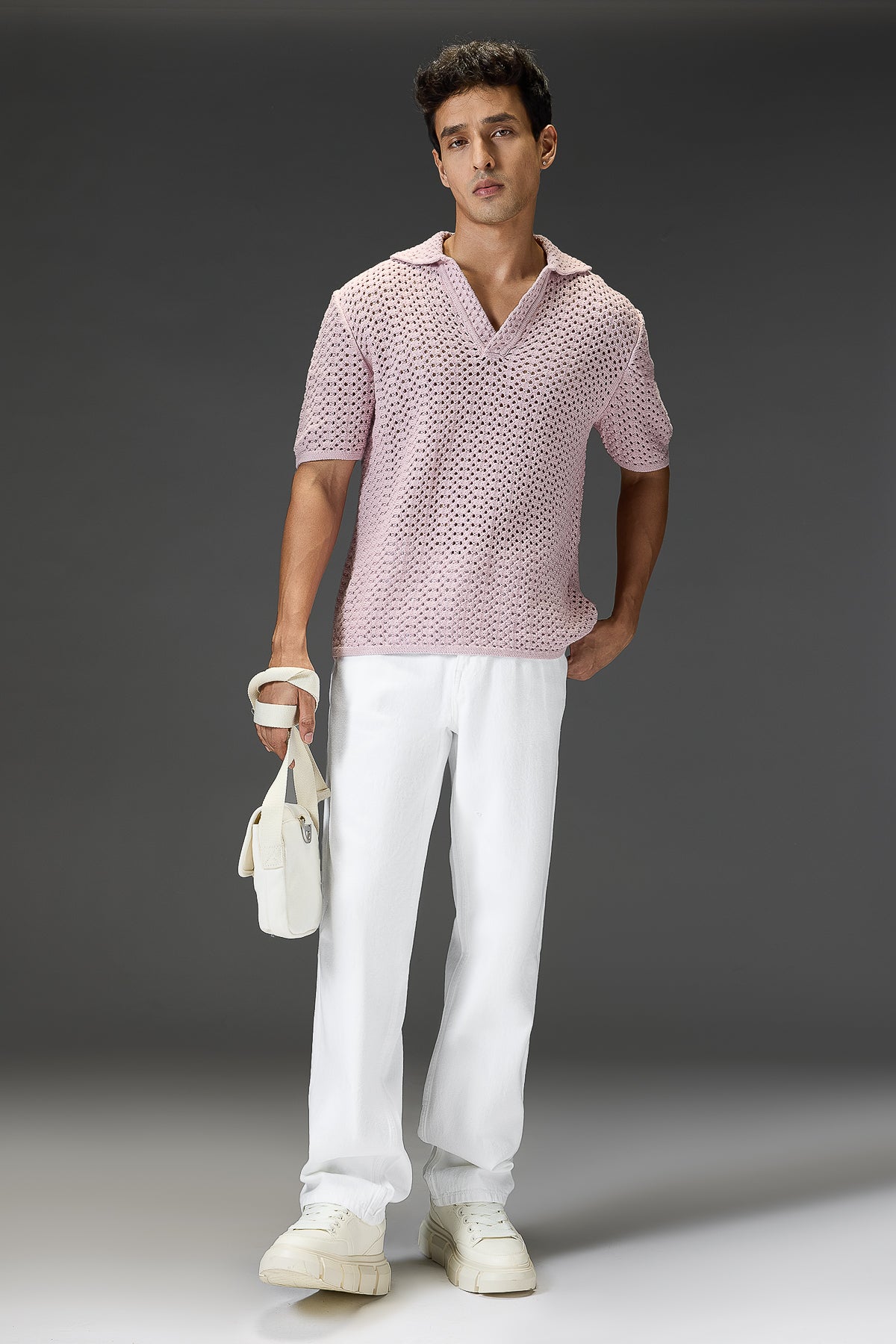 White Men's Slim Straight Jeans