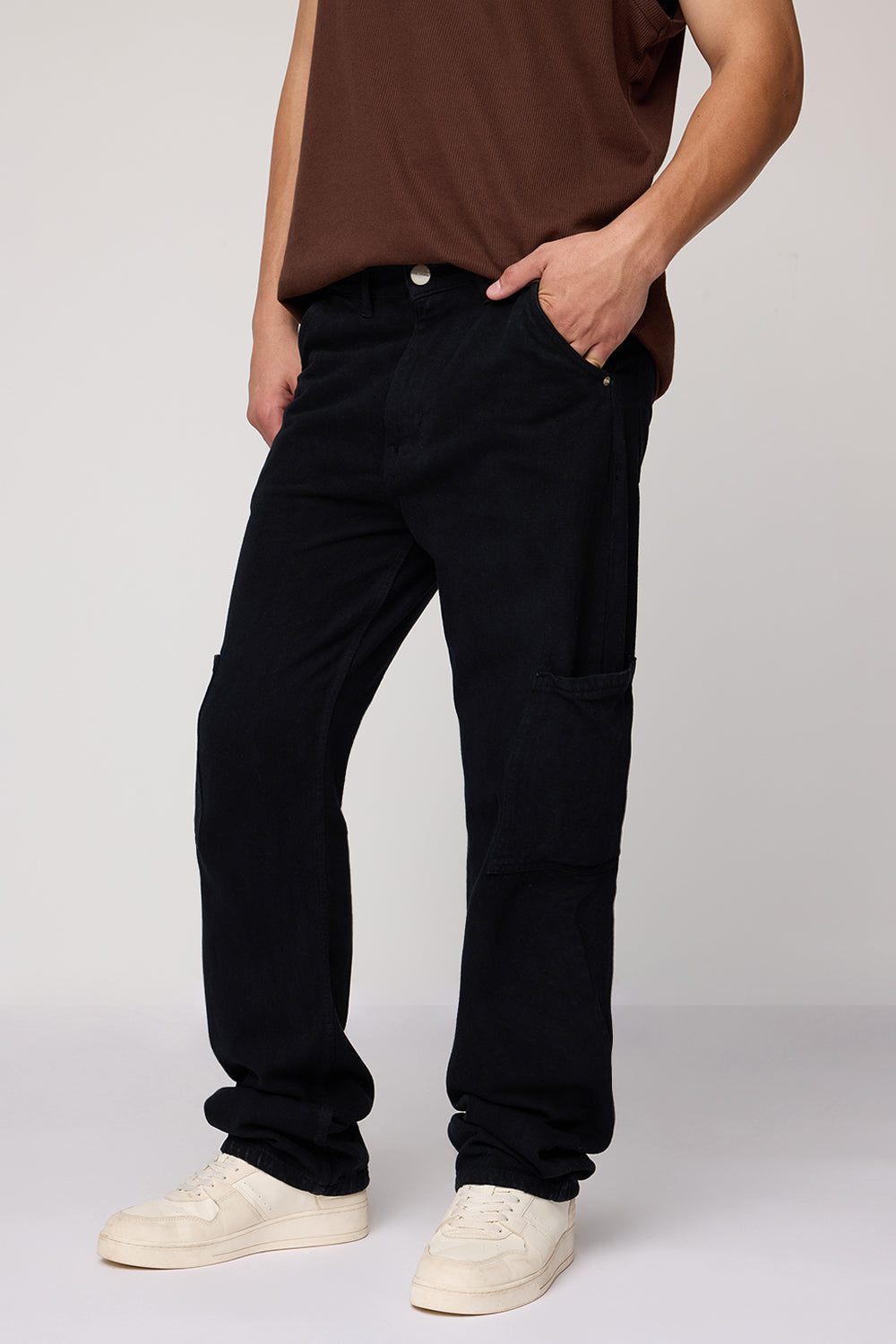 Ash Utility Men's Straight Cargo Jeans