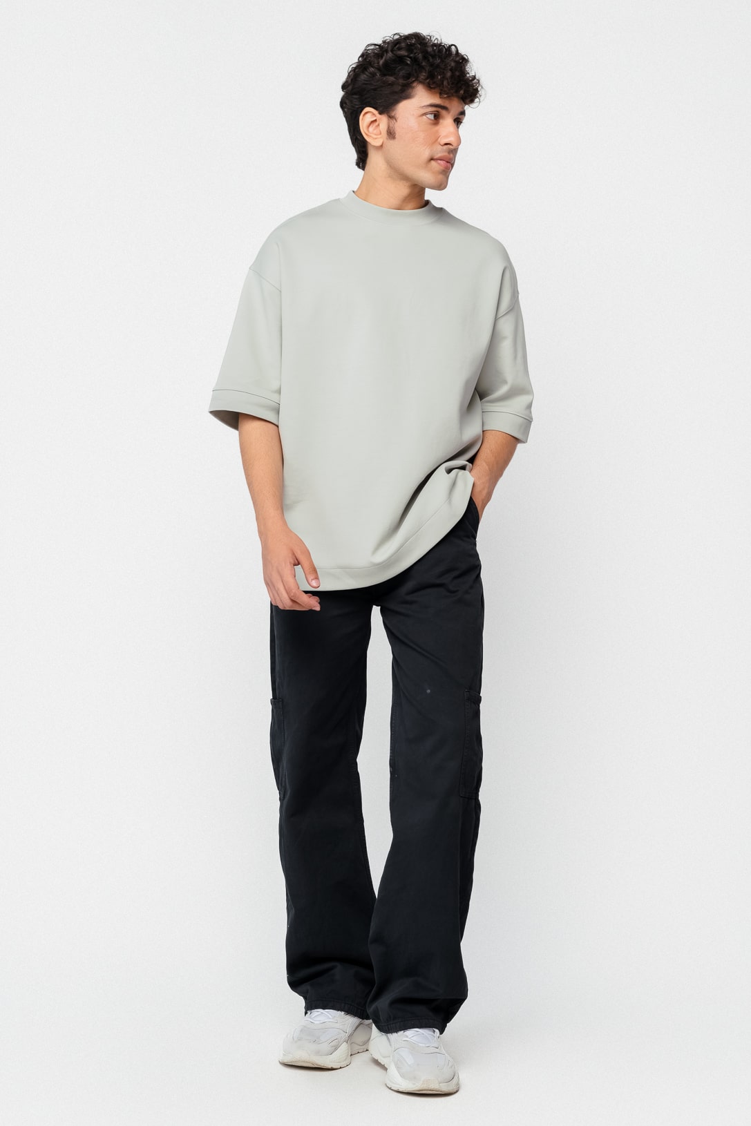 Slate Men's Straight Cargo Jeans