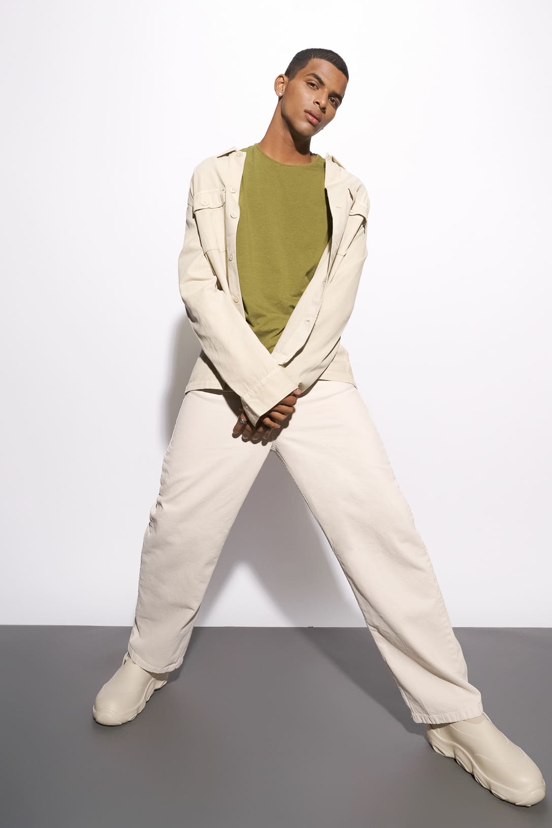 Ecru Men's Straight Jeans