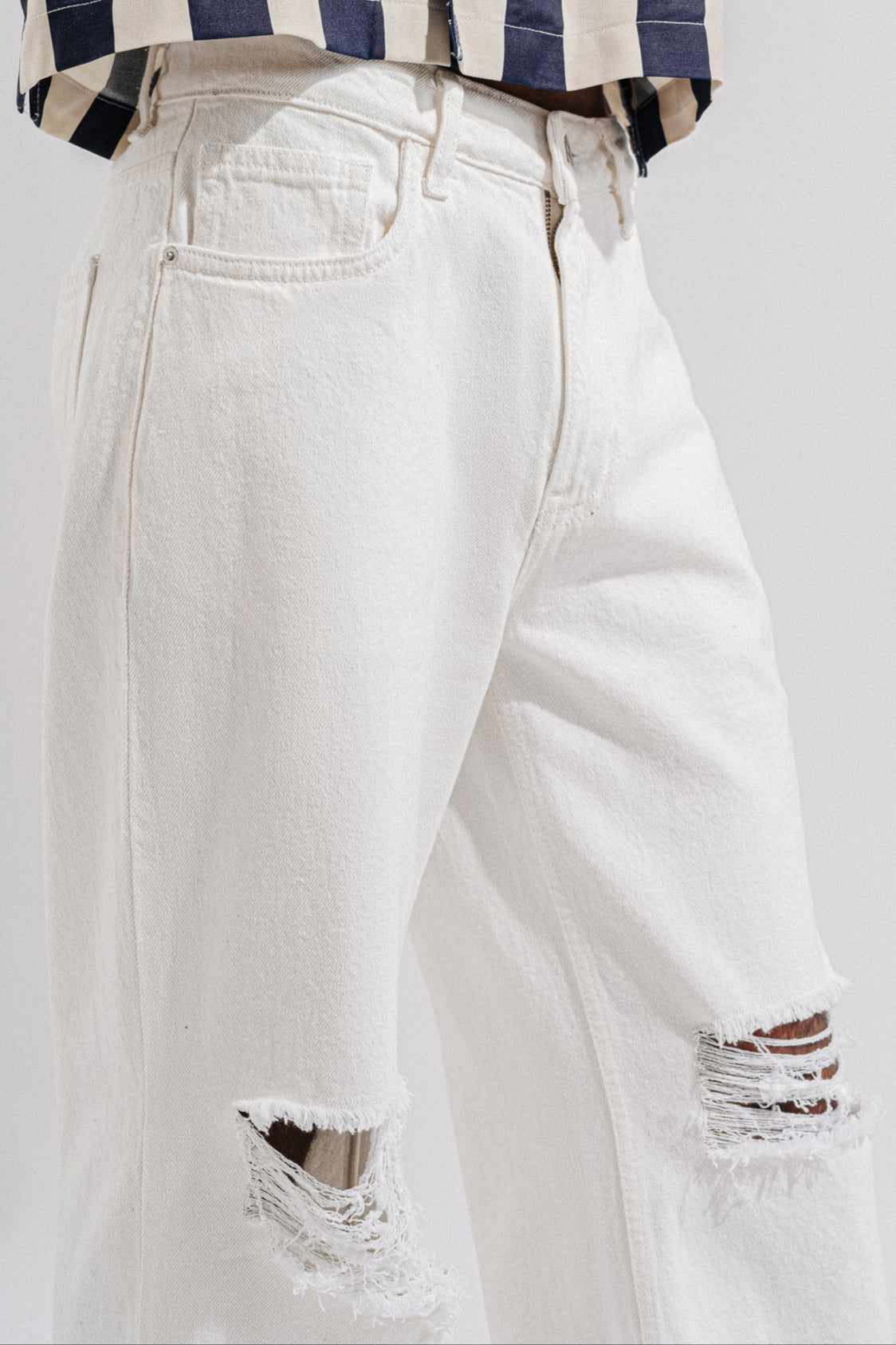 Easy White Men's Straight Fit Jeans