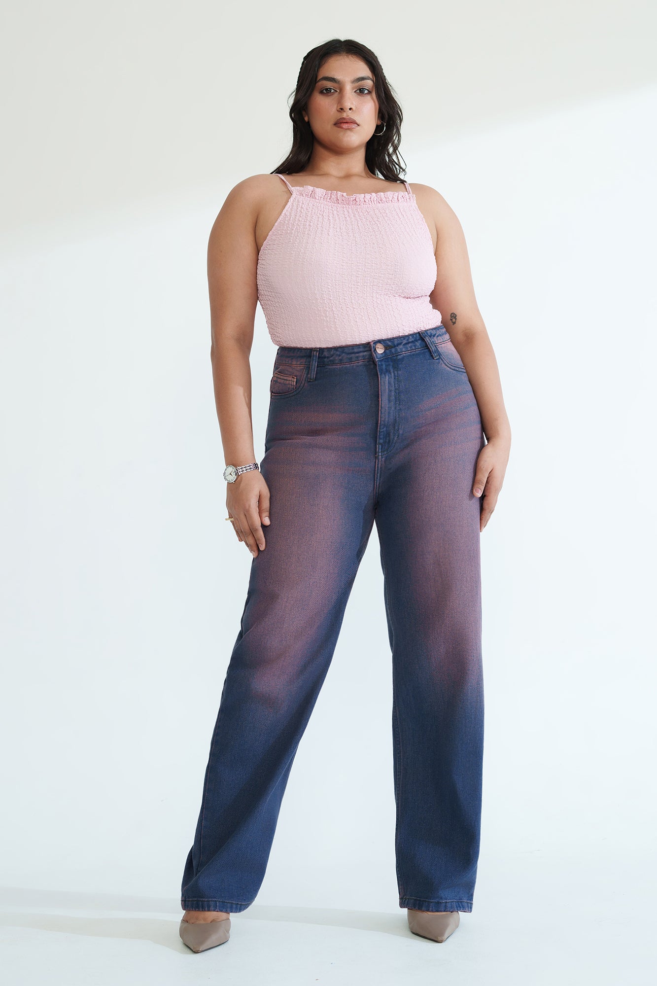 Indigo Berry Curve Straight Jeans