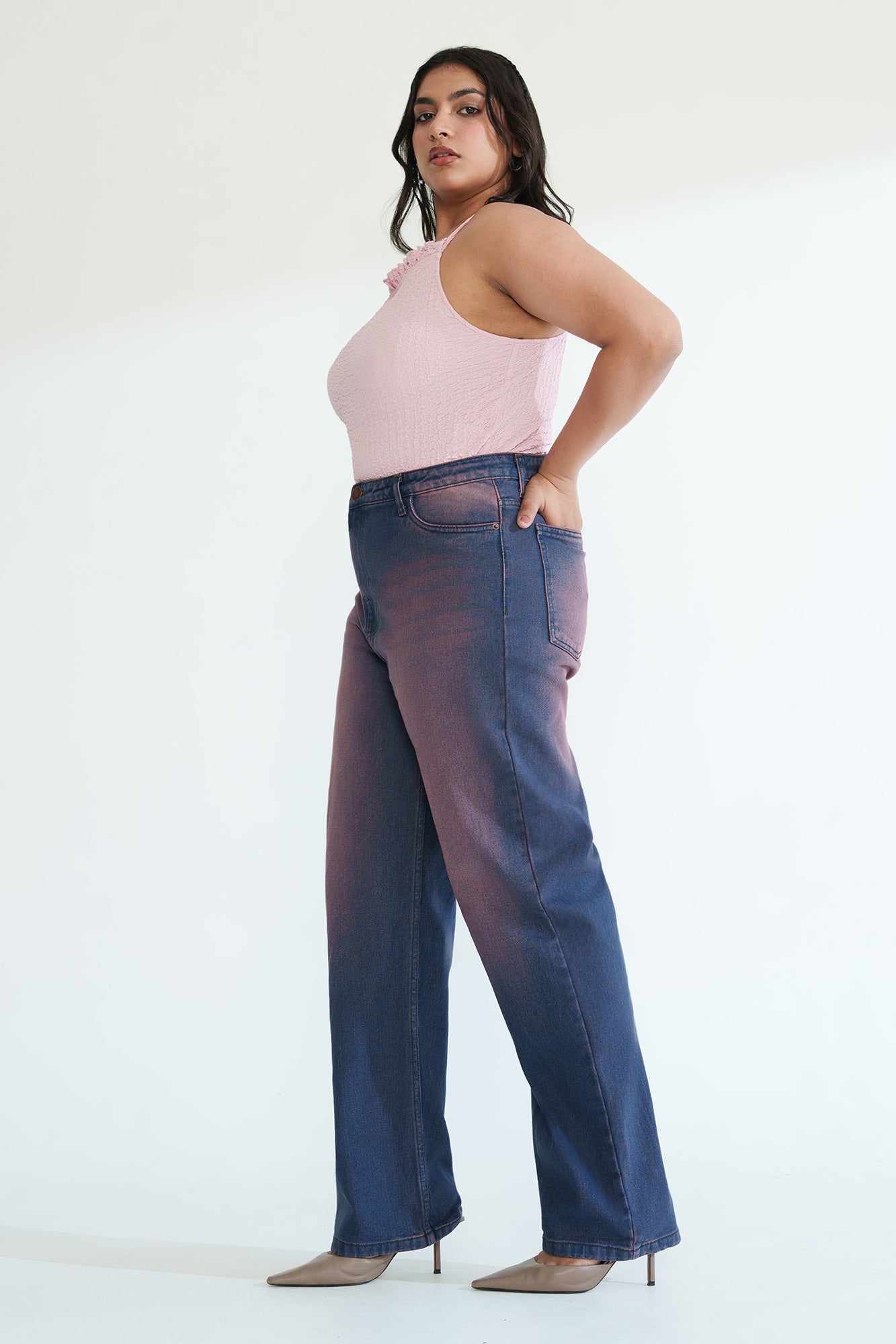 Indigo Berry Curve Straight Jeans